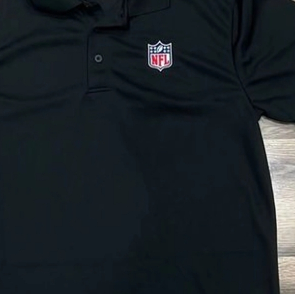 NFL Captain Morgan Spiced Rum RARE Black Polo Shirt Size Small NWT - Picture 4 of 8